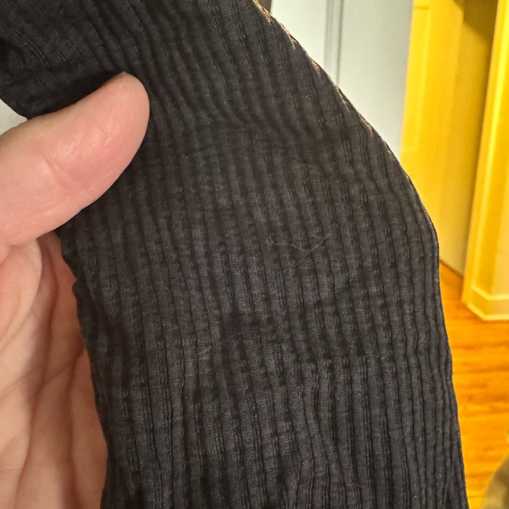 Lululemon Ribbed Tank •Racerback• Side Ruching • Heathered Black - Picture 4 of 8